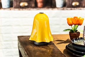 Lampada da tavolo Fantasmino ricaricabile colore ambra