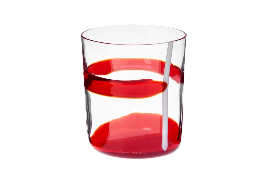 Bicchiere acqua Bora vetro di Murano Collezione 2023 Carlo Moretti