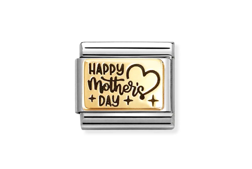 Happy Mother Day Composable acciaio e oro Nomination