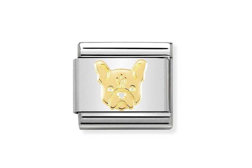 Bulldog Francese Composable acciaio e oro Nomination
