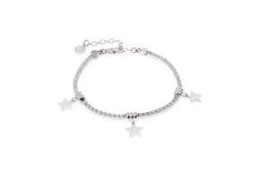 Bracciale Chic&Charm argento con stelle e zirconi bianchi