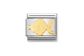 Pesce Composable acciaio e oro