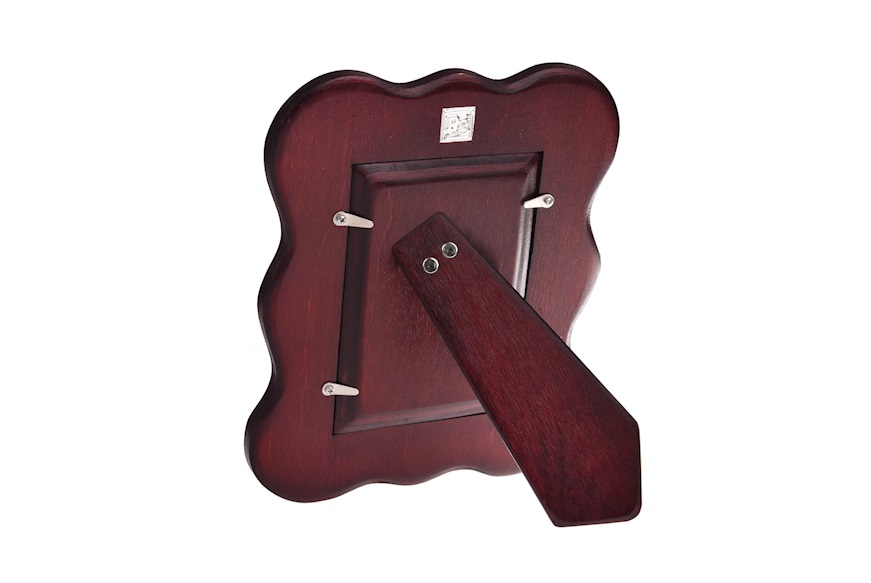 Picture frame Dora silver with engraved band Selezione Zanolli
