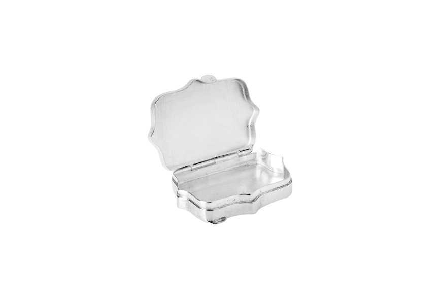 Pill box silver shaped plain Selezione Zanolli
