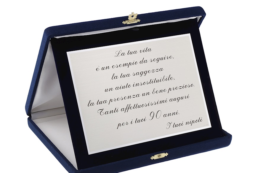 Targa argento con astuccio Selezione Zanolli