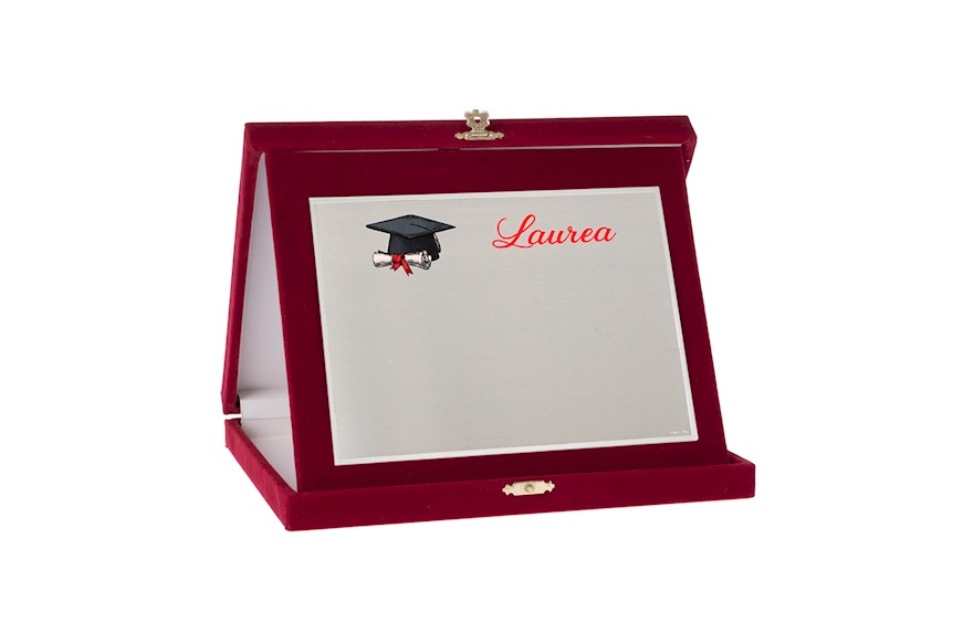 Plaque Graduation silver with box Selezione Zanolli
