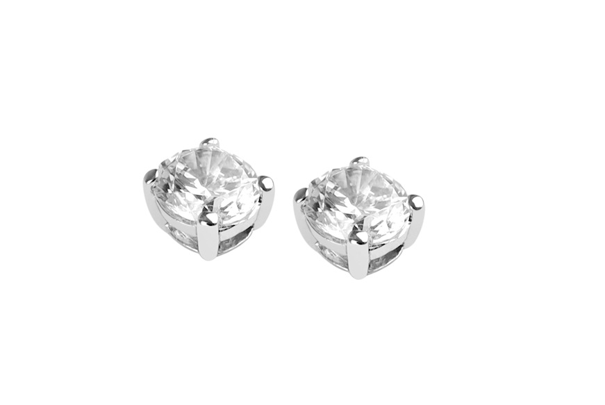 Earrings silver 4 jaw light point Selezione Zanolli