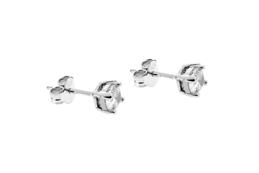 Earrings silver 4 jaw light point Selezione Zanolli