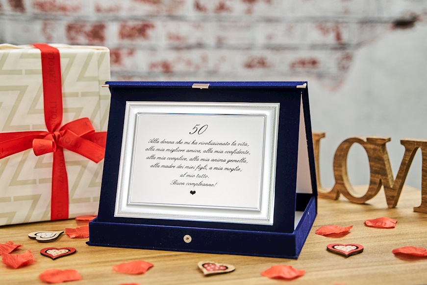 Plaque with frame and velvet case Selezione Zanolli