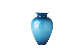 Vase Labuan Murano glass horizon milk white Venini