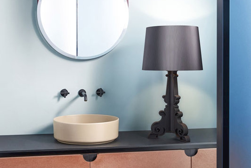 Lampada da tavolo Bourgie nero con dimmer Kartell