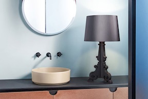 Lampada da tavolo Bourgie nero con dimmer Kartell