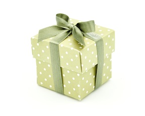 Favor box Dots mint Selezione Zanolli