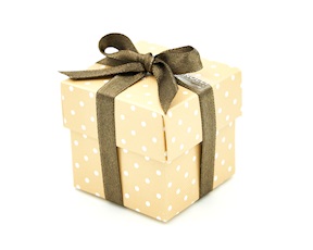 Favor box Dots brown Selezione Zanolli