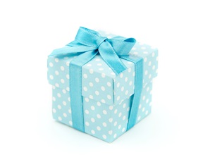 Favor box Dots blue Selezione Zanolli