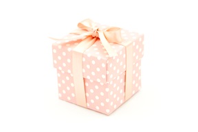 Scatola per bomboniera Dots rosa con coperchio Selezione Zanolli