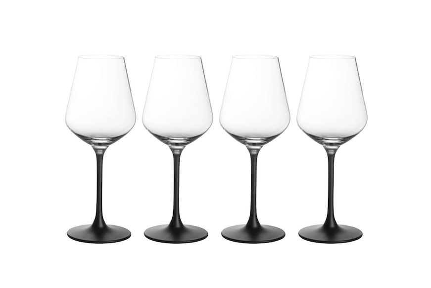 Villeroy & Boch Set bicchieri Manufacture Rock 4 pezzi per vino bianco