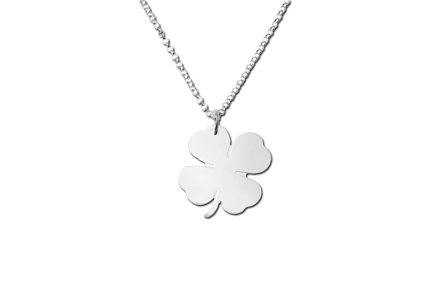 Necklace silver with Quatrefoil pendant Selezione Zanolli