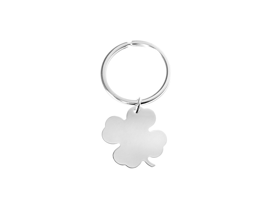 Keychain Quatrefoil silver Selezione Zanolli