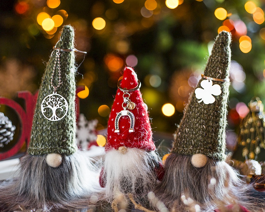 Keychain Quatrefoil silver Selezione Zanolli