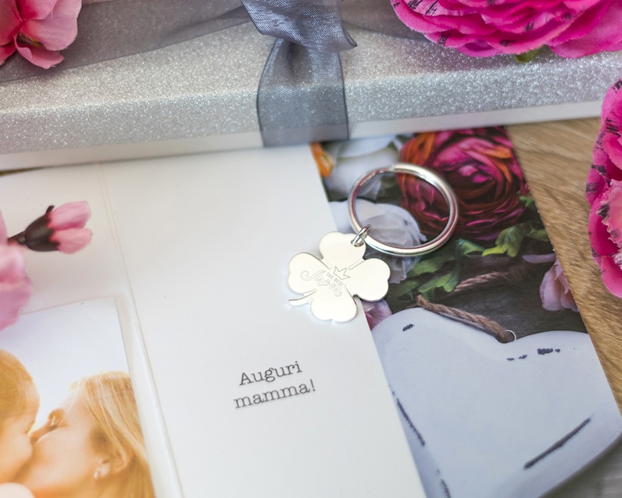 Keychain Quatrefoil silver Selezione Zanolli