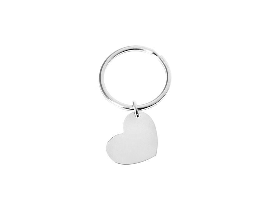 Keychain Heart silver Selezione Zanolli