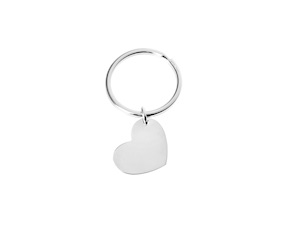 Keychain Heart silver Selezione Zanolli