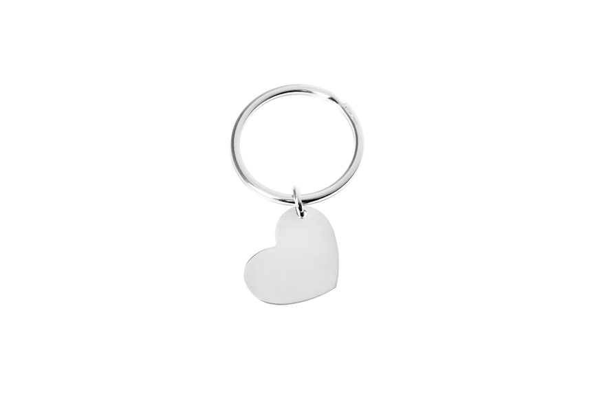 Keychain silver with Heart pendant Selezione Zanolli