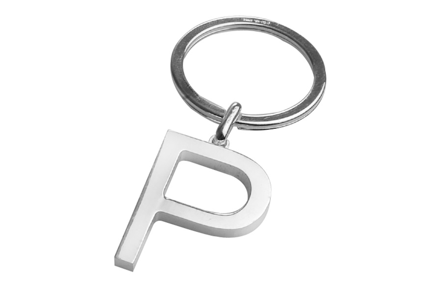 Keychain silver P letter Selezione Zanolli