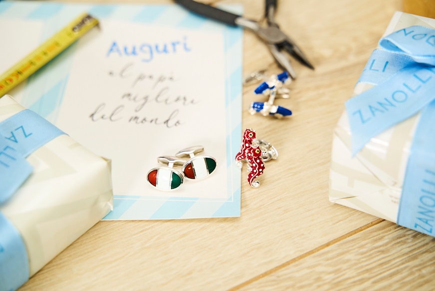 Cufflinks Tricolore silver Selezione Zanolli