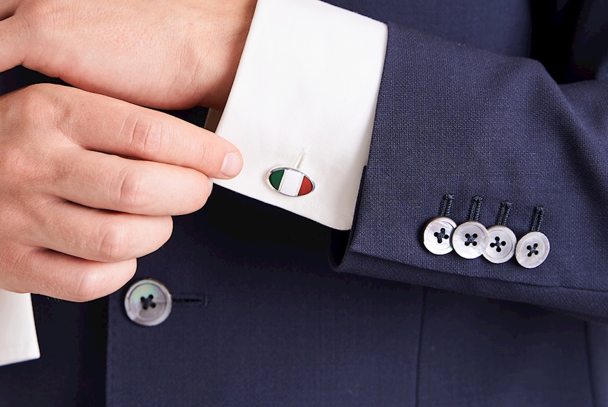 Cufflinks Tricolore silver Selezione Zanolli