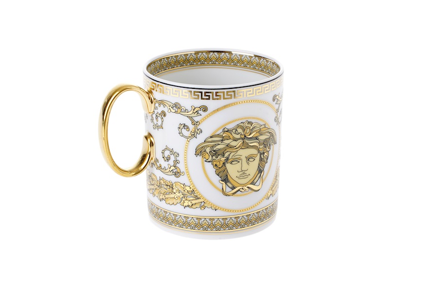 Mug Virtus Gala porcelain white Versace