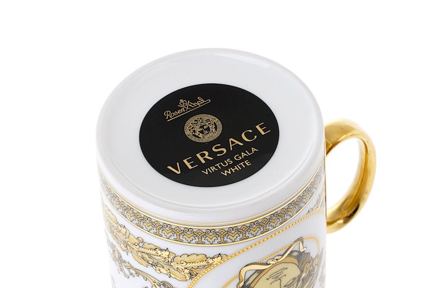Mug Virtus Gala porcellana bianco Versace
