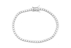 Tennis Bracelet silver with white zircons Selezione Zanolli