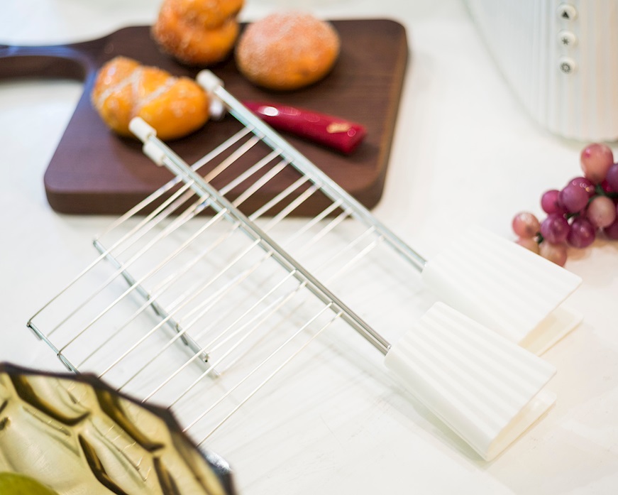 Set pinze Plissè bianco (2 pezzi) Alessi