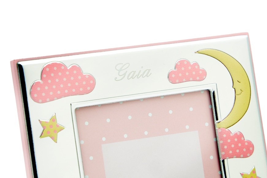 Cornice Forever Friends argento pvd orsetto rosa Selezione Zanolli