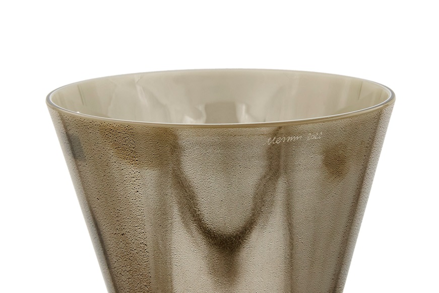 Vaso Regina vetro di Murano talpa Venini
