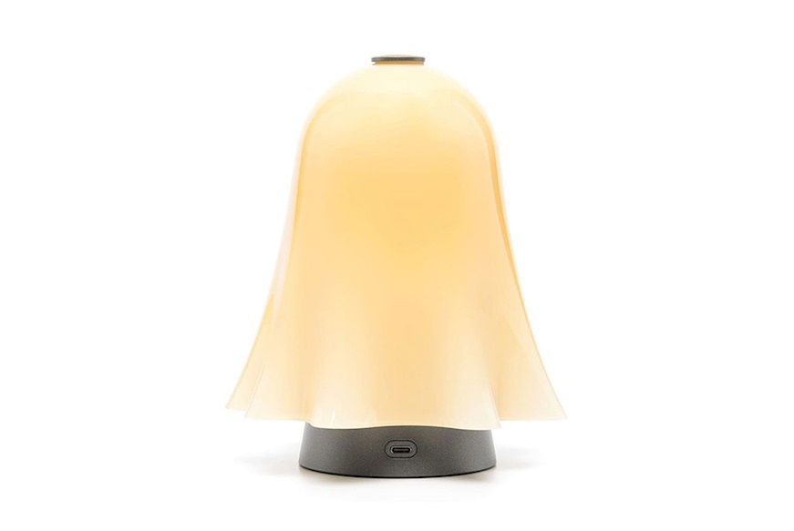 Lampada da tavolo Fantasmino ricaricabile ambra Venini