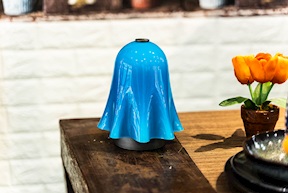 Lampada da tavolo Fantasmino ricaricabile acquamare Venini