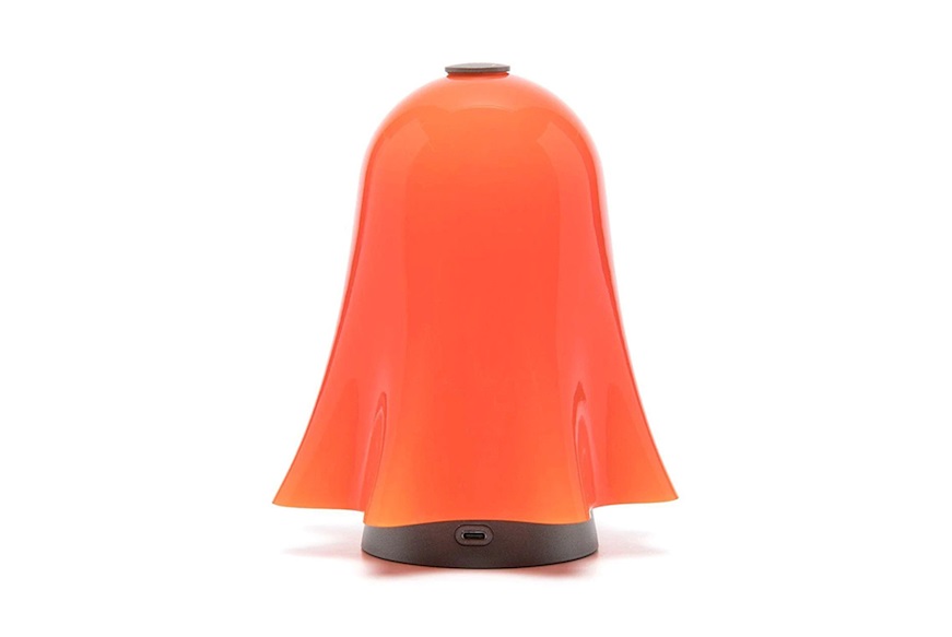 Lampada da tavolo Fantasmino ricaricabile arancio Venini