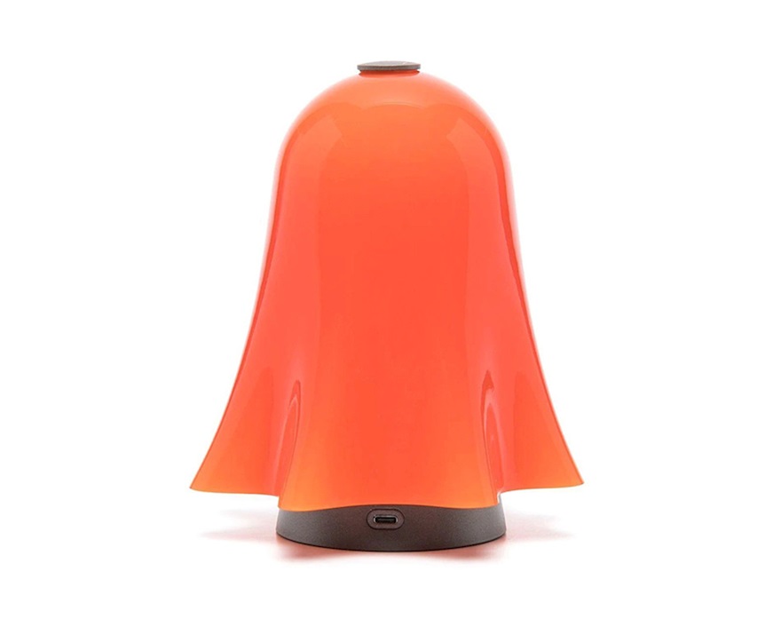 Table lamp Fantasmino Murano glass orange Venini