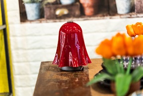 Lampada da tavolo Fantasmino ricaricabile rosso Venini