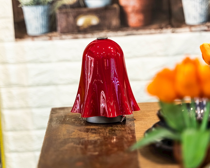 Table lamp Fantasmino Murano glass red Venini