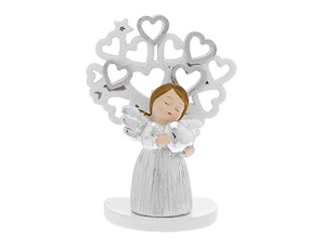 Statuina Angioletto con cuore