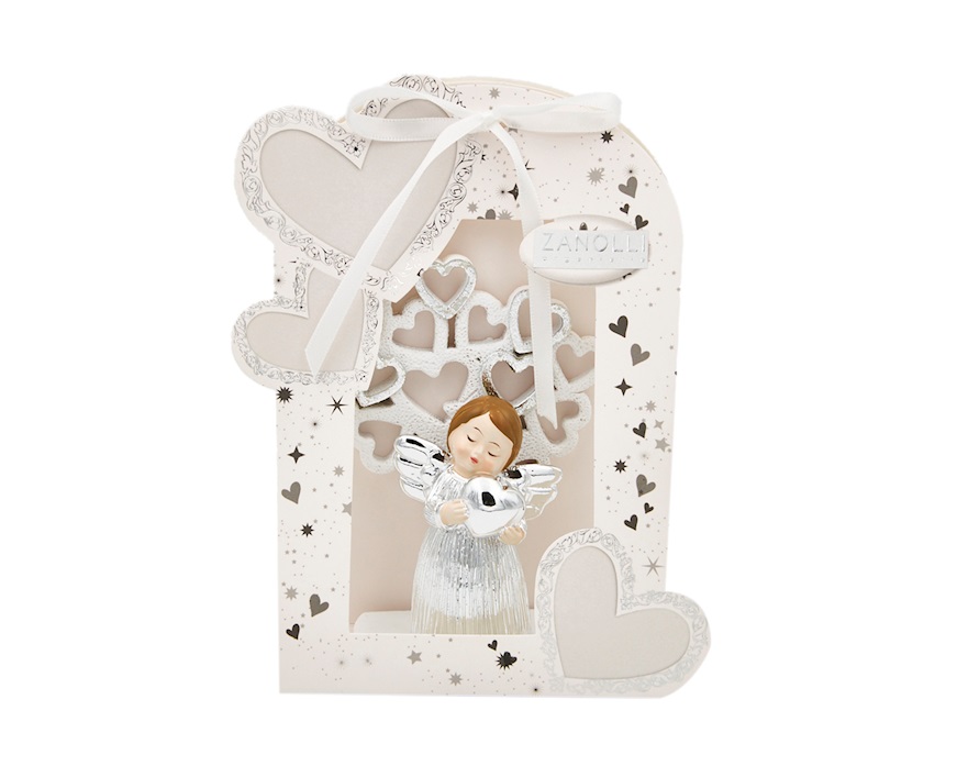 Statuina Angioletto con cuore Selezione Zanolli