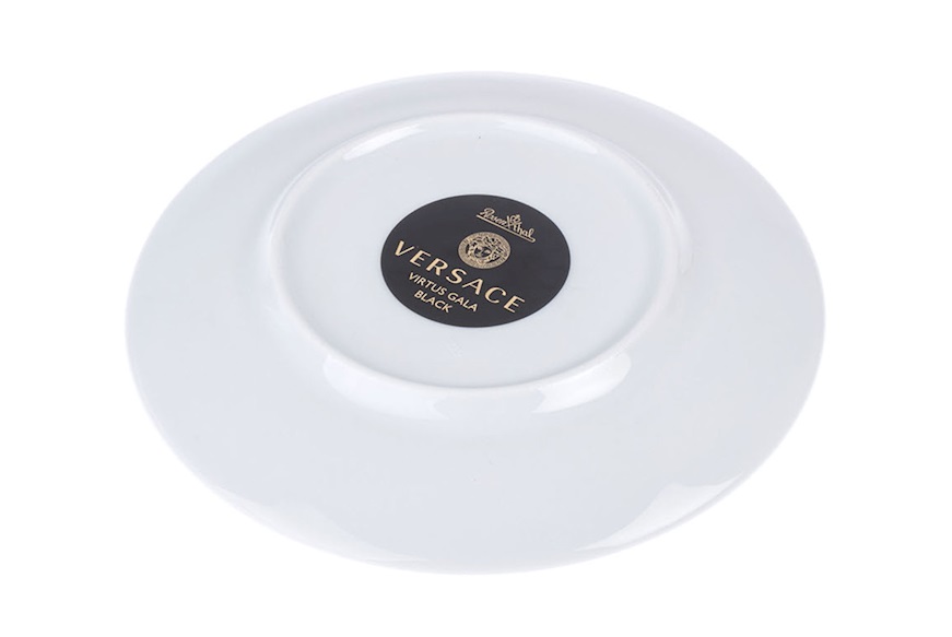 Fruit plate Virtus Gala porcelain black Versace