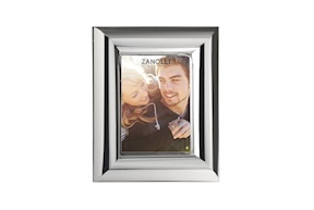 Cornice argento a fascia bombata lucida Selezione Zanolli