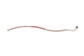 Bracciale Luce argento rosè con cubic zirconia e zirconi rubino Sovrani