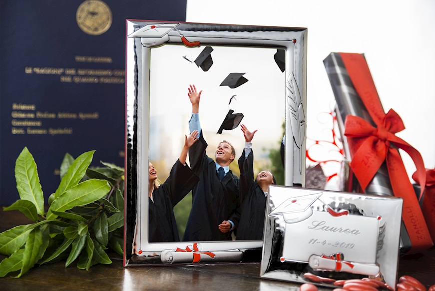 Picture frame of Graduation bilaminated Silver Selezione Zanolli