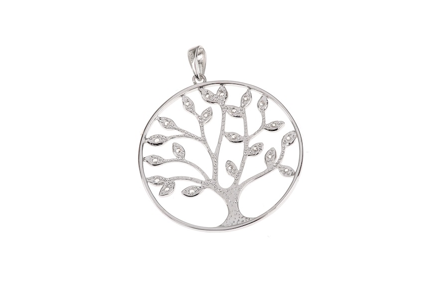 Charm Tree of Life silver and zircons Selezione Zanolli